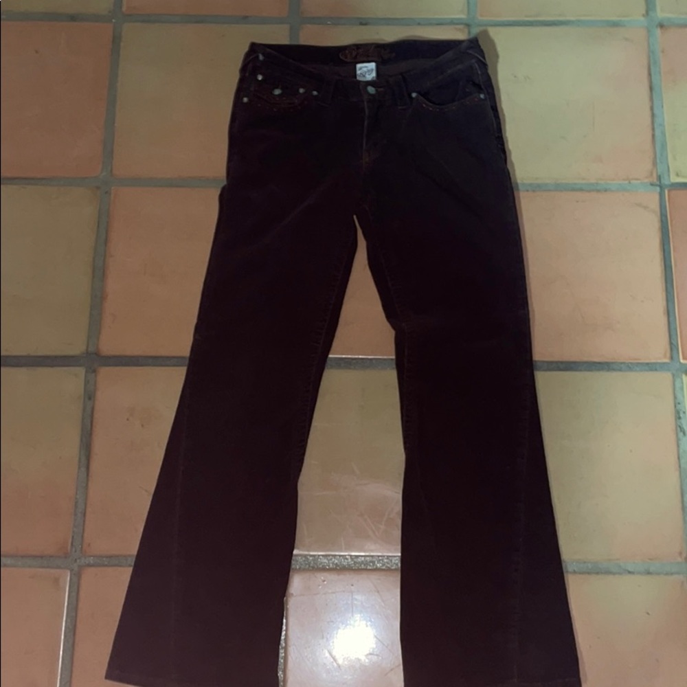 THRIFTED brown low waisted jeans